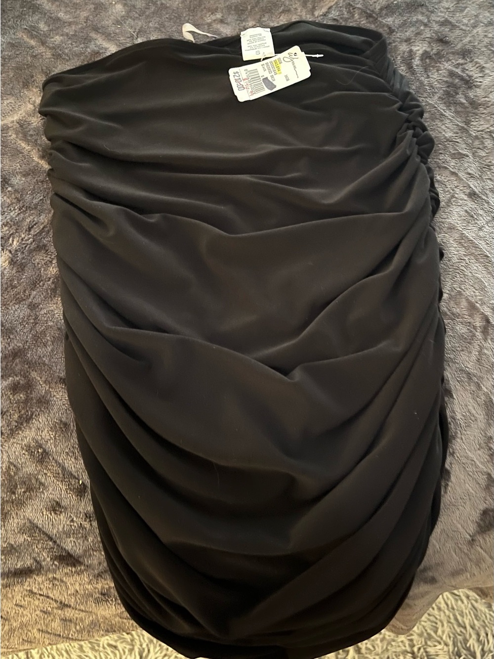 Norma Kamali Black Ruched Women’s skirt-